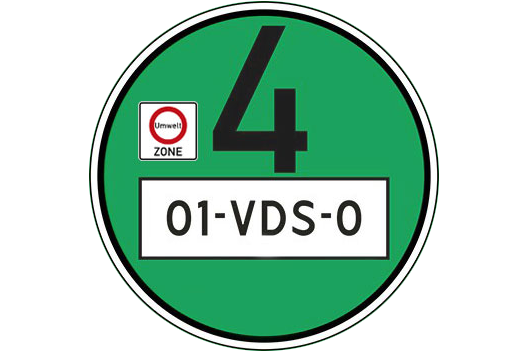 Milieusticker Duitsland Umweltplakette